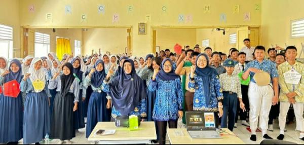 Edukasi Giat MPLS di SMPN 5, Kabid PM Dinkes Kota Cilegon Isi Materi