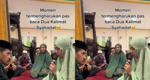 Kisah Haru Gadis Cantik Ucap Kalimat Syahadat Disaksikan Masyarakat