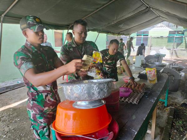 Dilokasi Bencana , Danrem Lilawangsa Intruksikan Kodim Bantu Warga Bangun Dapur Umum