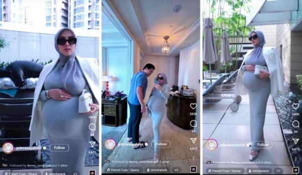 Syahrini Tampilkan Baby Bump Bersama Suami, Bikin Netizen Terpukau