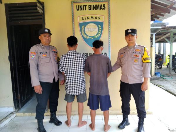 Diduga Gunakan Sabu di Rumah Kosong Dekat kantor Polisi, 2 Remaja di Gadingrejo Ditangkap