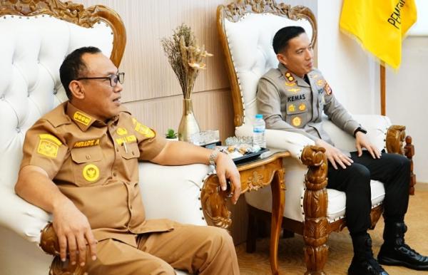 Perkenalan Diri Kapolres Baru Datangi Pemkot Cilegon