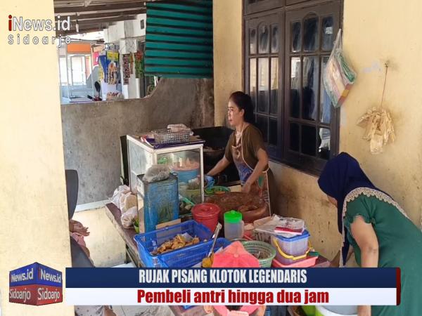 VIDEO: Rujak Pisang Klotok Muda Leendaris, Pembelinya Rela Antri hingga Dua Jam