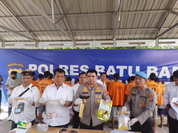 Polres Batu Bara Ungkap Kasus Narkoba, 25 Tersangka, BB Sabu 757 Gram dan Senpi Rakitan