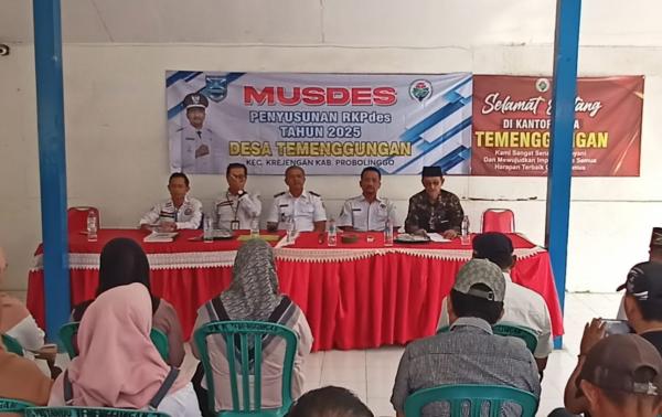 Desa Temenggungan Selaraskan Progam Kerja Dengan Kebutuhan Warga Dengan Musdes RKPDes