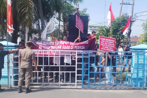 Demo di Kantor Pemerintahan, GEMAPALA Deliserdang Suarakan Dugaan Jual Beli Jabatan