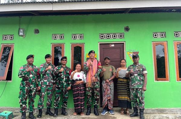 Masa Tugas Hampir Usai, Pasukan Naga Karimata Renovasi Satu Rumah Warga