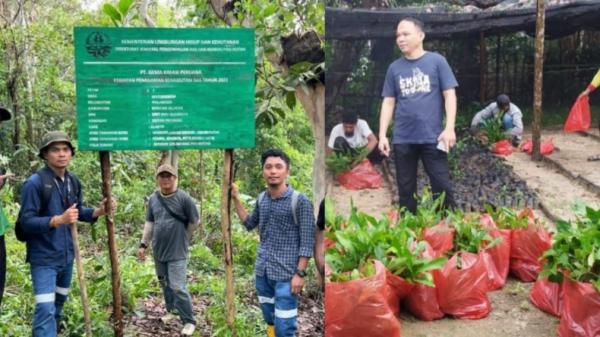 Komitmen Menjaga Stabilitas Ekosistem Lingkungan, GKP Rehabilitasi DAS di 2 Daerah Luar Konsesi