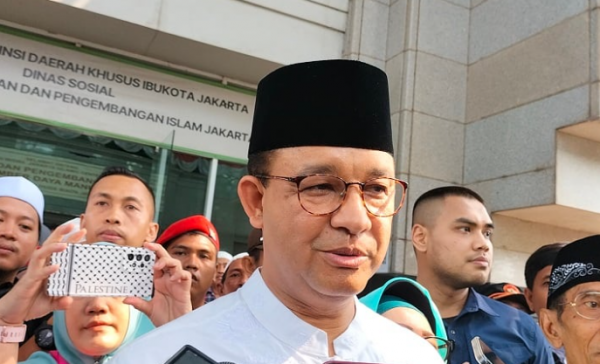 Anies Baswedan Datangi Kantor DPD PDIP Perjuangan di Cakung Siang Ini