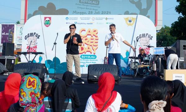 Pemkab Boyolali Sosialisasi Gempur Rokok Ilegal di Event CFD