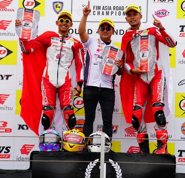 Tunggangi CBR, Pembalap AHRT Raih Podium di Kelas AP250 ARRC 2024