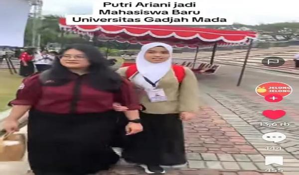 Viral Putri Ariani Bersemangat Ikuti Ospek di UGM, Netizen: Masya Allah Keren Banget!