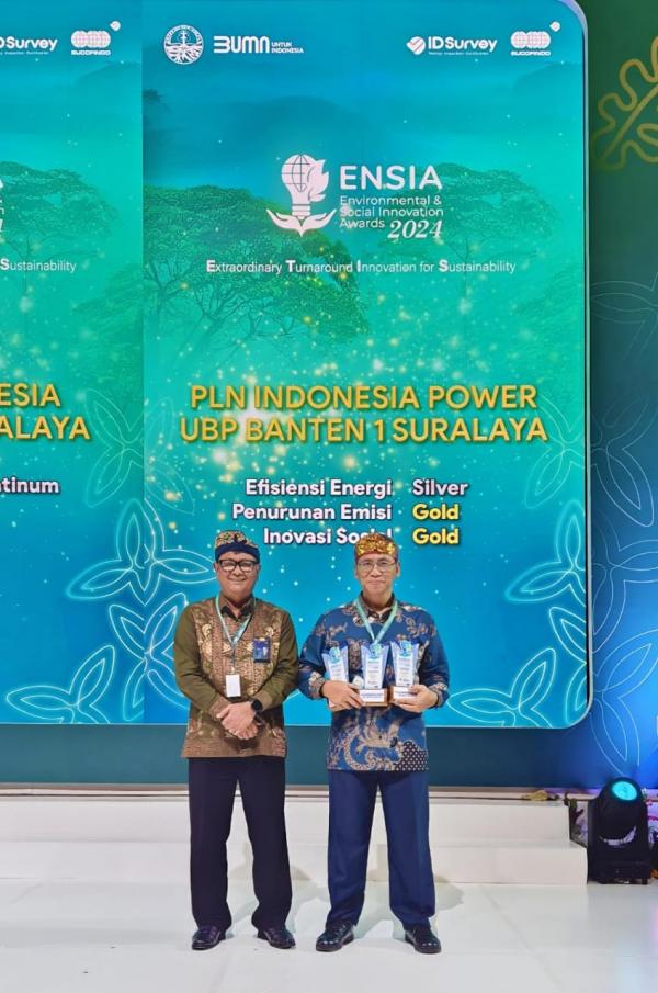 PT PLN Indonesia Power UBP Banten 1 Suralaya Sabet 4 Penghargaan ENSIA Award 2024