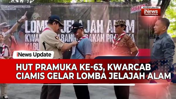 VIDEO: Sambut HUT Pramuka ke-63, Kwarcab Ciamis Gelar Lomba Jelajah Alam