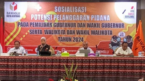 Bawaslu Kota Kupang Sosialisasi Potensi Pelanggaran Pidana pada Pilkada Walikota dan Pilgub NTT