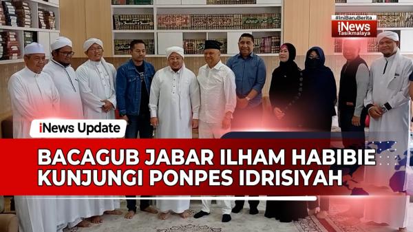 VIDEO: Bacagub Jabar Ilham Habibie Silaturahmi ke Ponpes Idrisiyah, Isi Kuliah Umum di Tasikmalaya