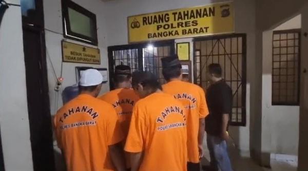 Operasi Peti Polres Bangka Barat, Tangkap 7 Orang dan 1 Unit Eskavator