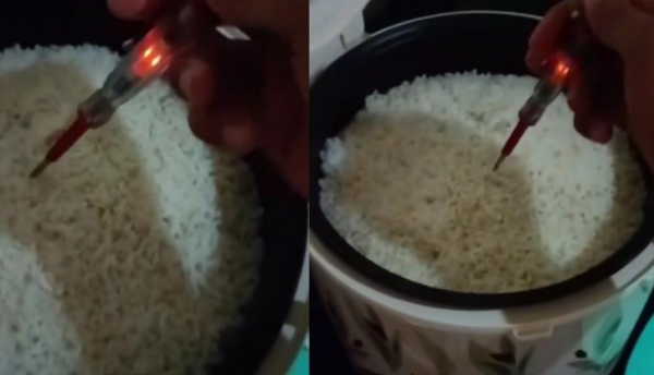 Viral Seorang Pria Kaget Kesentrum Nasi Saat Mau Makan