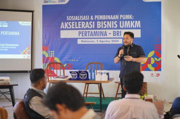 Akselerasi Bisnis UMK, Pertamina Patra Niaga Sulawesi Bersama BRI Sosialisasi PUMK