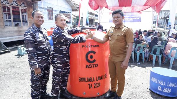 Pembinaan Potensi Maritim Wilayah Perbatasan Laut, Lanal Lhokseumawe Kunjungi Pulau Terisolir