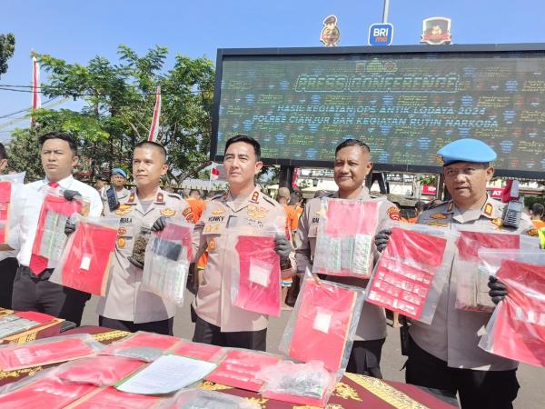 Polres Cianjur Tangkap 47 Terduga Pelaku Pemakai dan Pengedar Narkoba