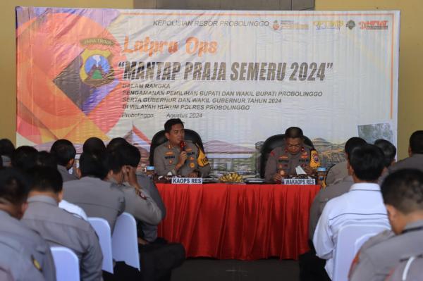 Polres Probolinggo Latih Personil Sebelum Turun Langsung Amankan Pilkada 2024