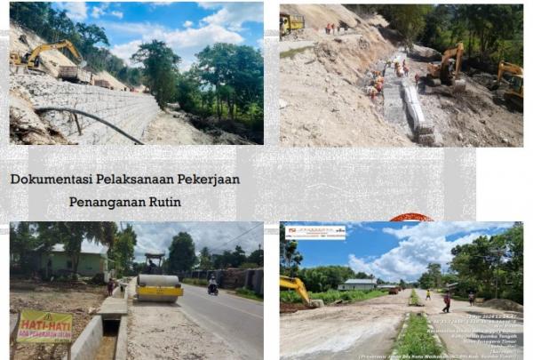 Progres Fisik Preservasi Jalan Nasional di PPK 1.3  NTT Diluar Prediksi