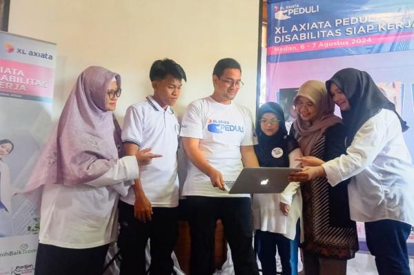 Peduli Penyandang Disabilitas, XL Axiata Gelar Pelatihan Digital dan Kesempatan Magang di Medan