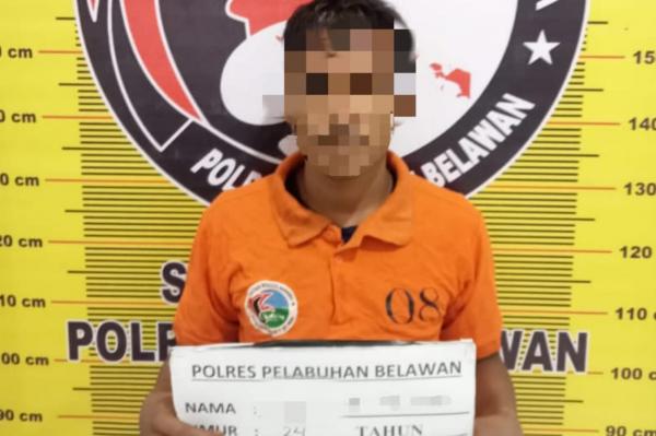 Coba Melarikan Diri, Pengedar Sabu di Nelayan Indah Diringkus Polres Pelabuhan Belawan