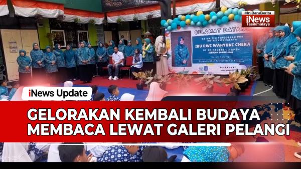 VIDEO: TP PKK Kota Tasikmalaya Gelorakan Kembali Membaca Melalui Galeri Pelangi di SDN Citapen