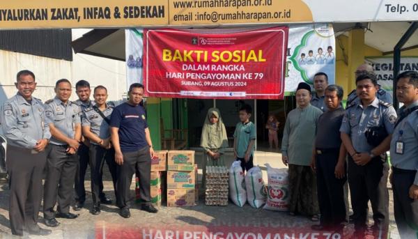 Peringati Hari Pengayoman ke-79, Lapas Subang Gelar Bakti Sosial dan Ziarah ke TMP Cidongkol