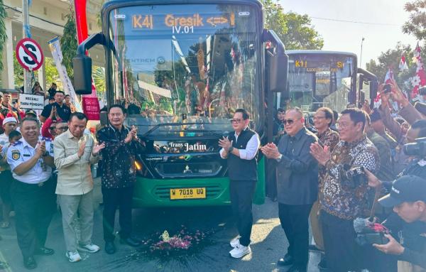 Launching Bus Trans Jatim Koridor IV, Ini Keyakinan Pj Gubernur di Wilayah Pesisir Utara