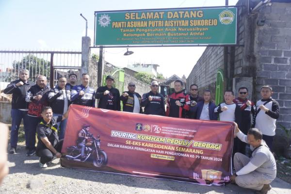 Bikers Kemenkumham Jateng Gelar Touring dan Bakti Sosial Menyambut HUT RI dan Hari Pengayoman