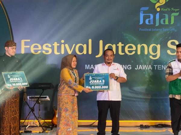 Lazismu Grobogan Raih Juara 3 Lembaga Zakat Program Unggulan di Festival Jateng Syariah 2024