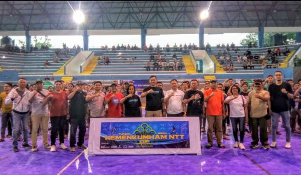 Marciana Djone Buka Turnamen Futsal Pengayoman Kemenkumham NTT Cup 1 Tahun 2024