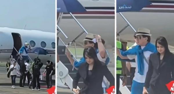 Viral Jackie Chan Tolak Dipayungi Petugas Bandara saat Mendarat di Indonesia