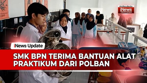 VIDEO: SMK BPN Kota Tasikmalaya Terima Bantuan Alat Praktikum Destilasi Minyak Atsiri dari POLBAN