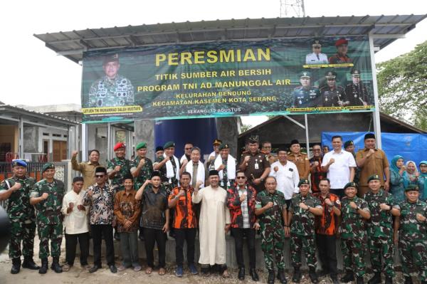 Pemkot Serang bersama TNI, Wilayah Kasemen jadikan Pilot Project Titik Air Bersih Layak Konsumsi