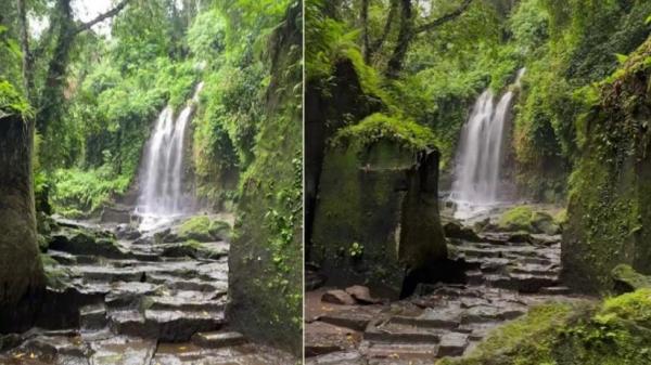 Viral, Air Terjun untuk Kaum Mager di Bali Ini Suasananya Mirip Zaman Mesir Kuno