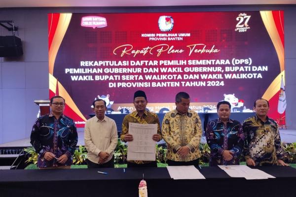 Pilkada Serentak 2024, KPU Banten Tetapkan DPS Sebanyak 8,9 Juta Pemilih