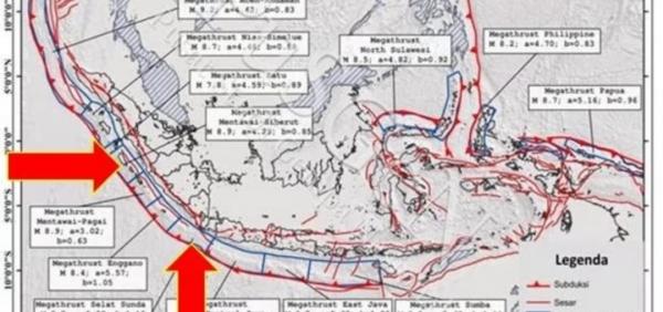 Waspada! BMKG Ungkap 13 Segmen Megathrust Kepung Indonesia, Berikut Detailnya