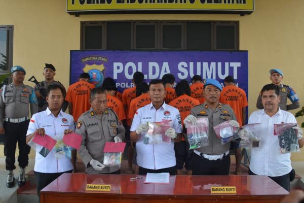 Berantas Narkoba, Polres Labusel Tangkap 5 Orang Residivis