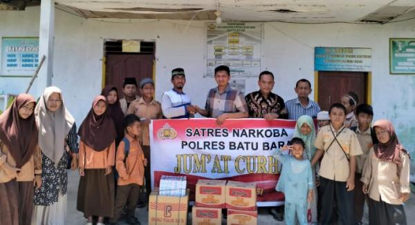 Sat Resnarkoba Polres Batu Bara Melaksanakan Jumat Curhat Di Panti Asuhan Khusnul Khotimah