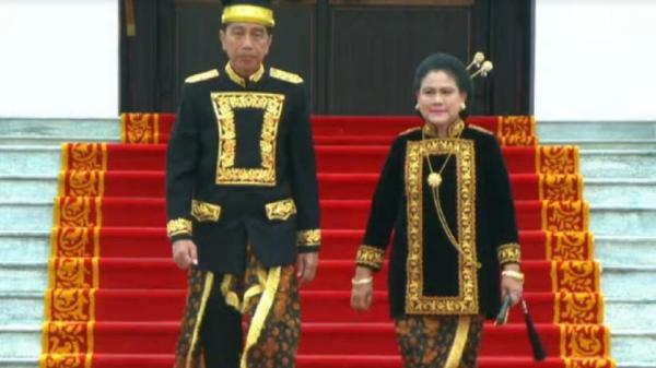 Presiden Jokowi dan Ibu Iriana Kompak Pakai Baju Adat Kustin, Apa Maknanya?