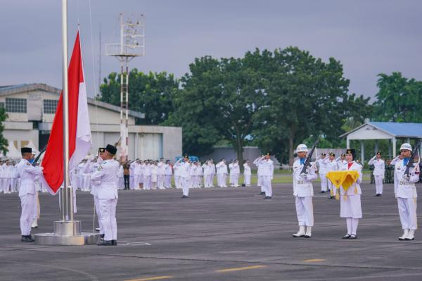 Upacara Penurunan Bendera Merah Putih Medan Berlangsung Lancar dan Khidmat