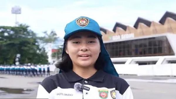 Livenia Evelyn Kurniawan Paskibraka Wakil Kaltim Jadi Pembawa Baki Bendera Pusaka di IKN Nusantara