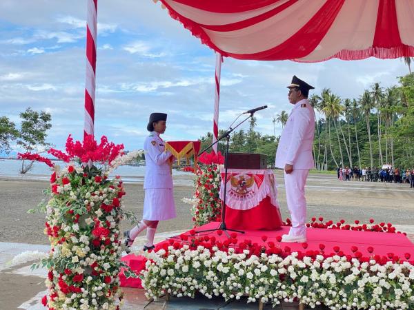 Upacara HUT RI ke-79 Tahun di Raja Ampat Berlangsung Khidmat, Ini Pesan Bupati AFU