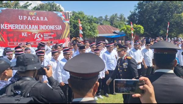 Ratusan Eks Napiter Laksanakan Upacara HUT RI Bersama Kapolda Sulteng