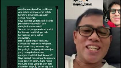 Usai Ungkit Masa Lalu Vanessa dan Bibi, Atta Halilintar Mohon Maaf ke Haji Faisal