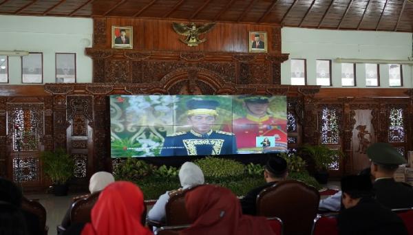 Upacara Detik-Detik Proklamasi Kemerdekaan RI ke-79 Perdana IKN Disaksikan di Pendopo Sumonegaran